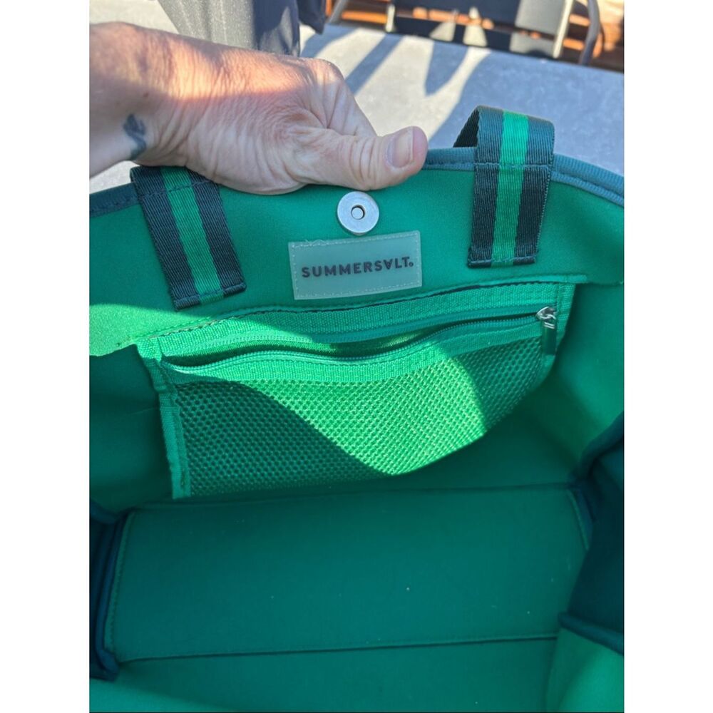 SummerSalt Green Two-Tone Everyday Tote Bag - Picture 2 of 12